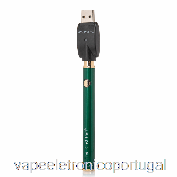 Vape Eletrônico The Kind Pen Twist Vv 510 Bateria Verde Ouro